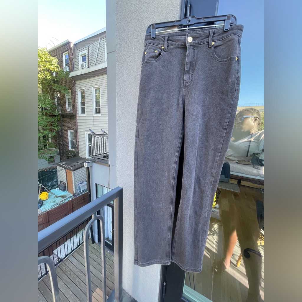 Fashion Brand Company Straight Leg Jeans  Charcoal